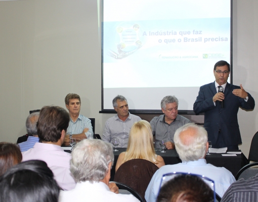 Aparecido Luiz durante sua posse