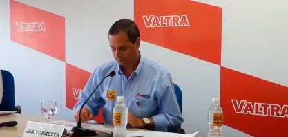 Jak Torreta apresenta na Agrishow a nova colhedora de cana Valtra