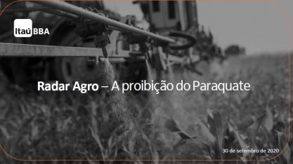 A proibição da utilização do herbicida paraquate e seus possíveis impactos